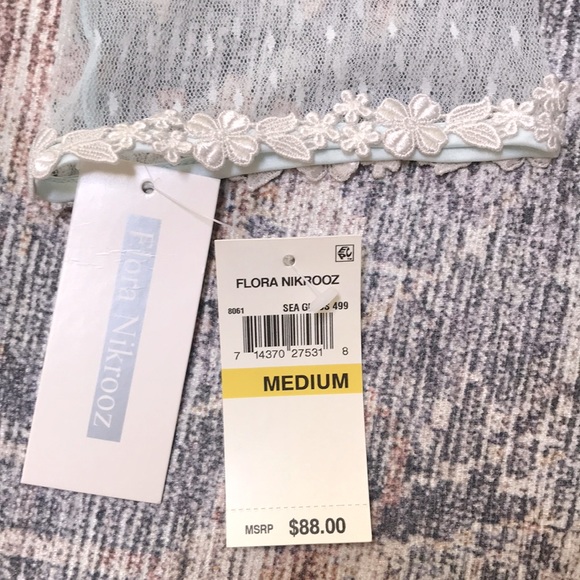 FLORA NIKROOZ Bridal Robe-Sea Glass--Sz M (NWT) - Picture 10 of 12